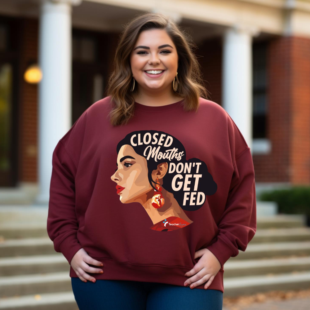 Make a statement with the Fed-Sweatshirt. ‘Closed Mouths Don’t Get’ is not just a motto, it’s a movement. Join the bold with our cozy, impactful sweatshirt. Dare to be heard.